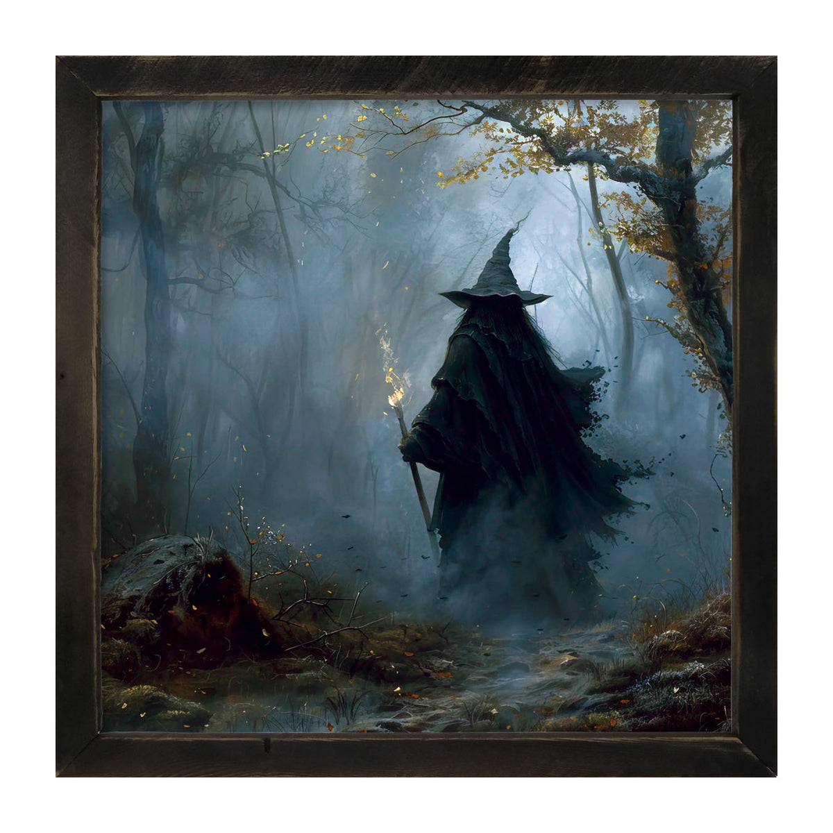 Foggy Night Witch - Framed Art