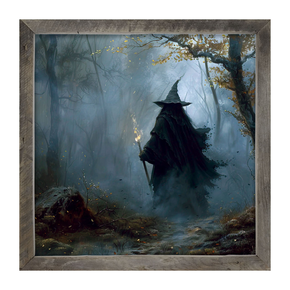 Foggy Night Witch - Framed Art