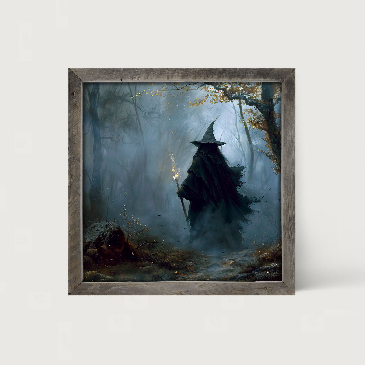 Foggy Night Witch - Framed Art