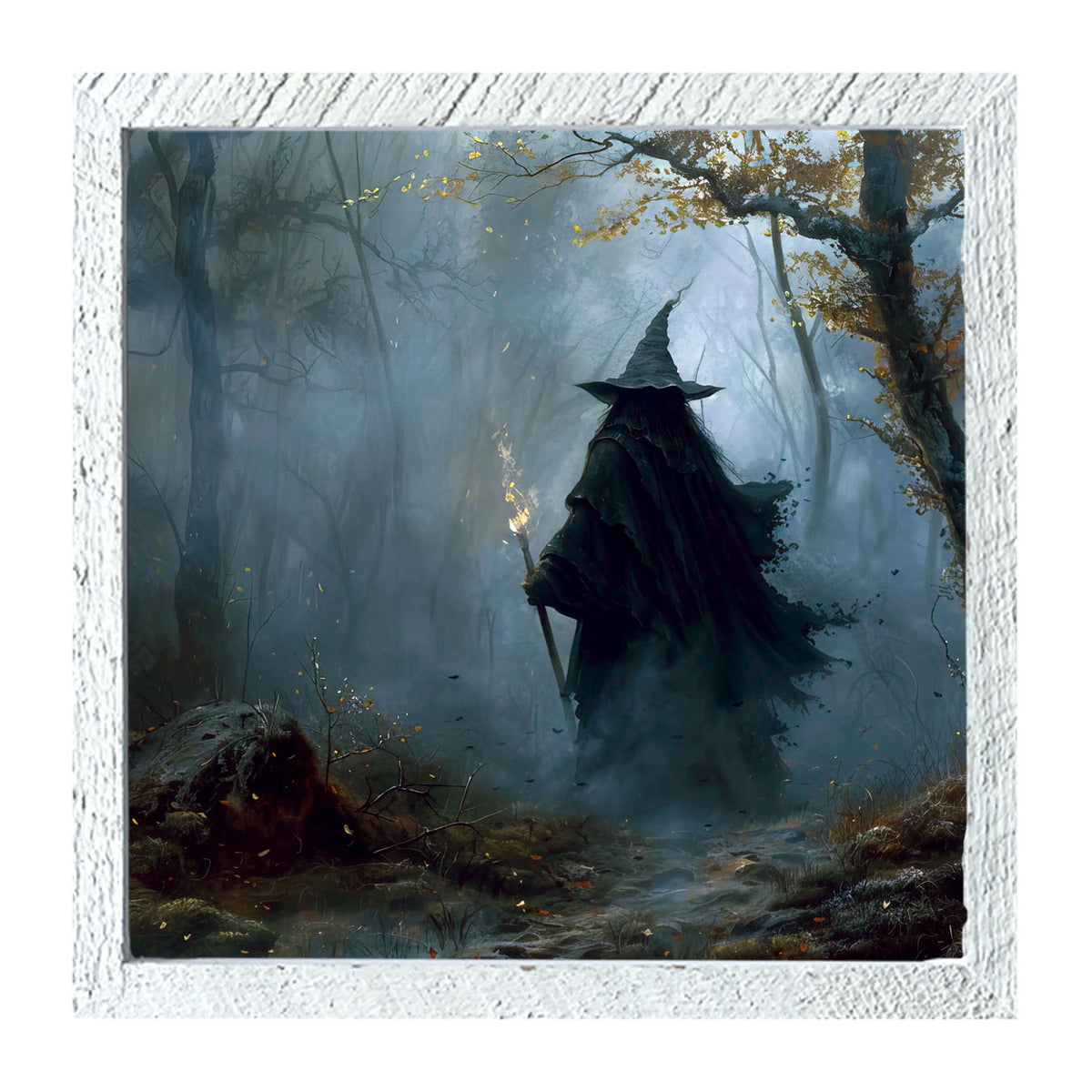 Foggy Night Witch - Framed Art