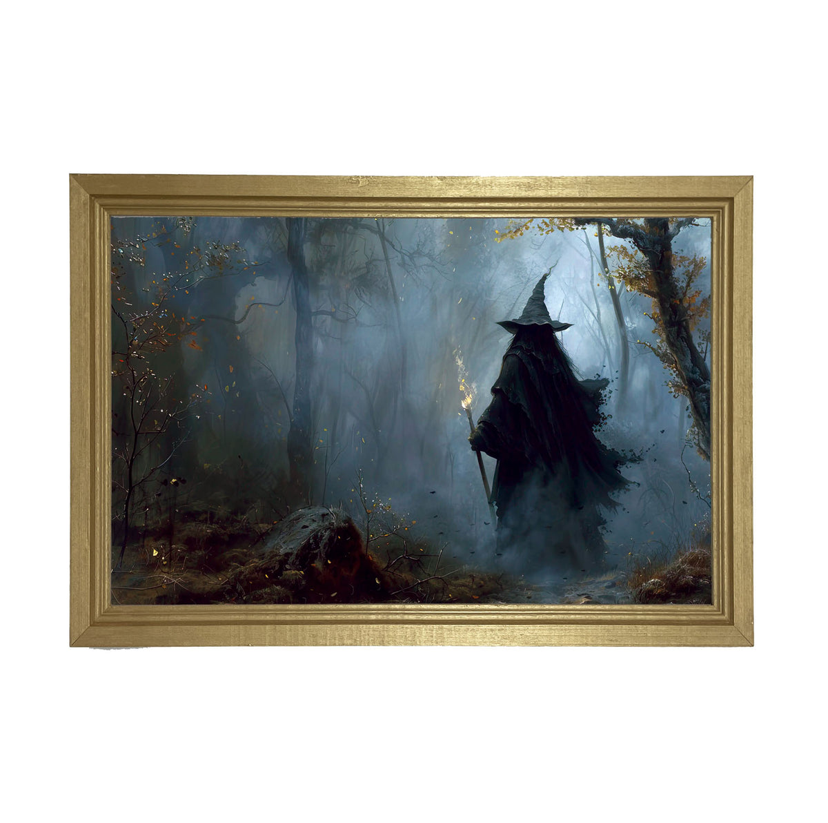 Foggy Night Witch - Framed Art