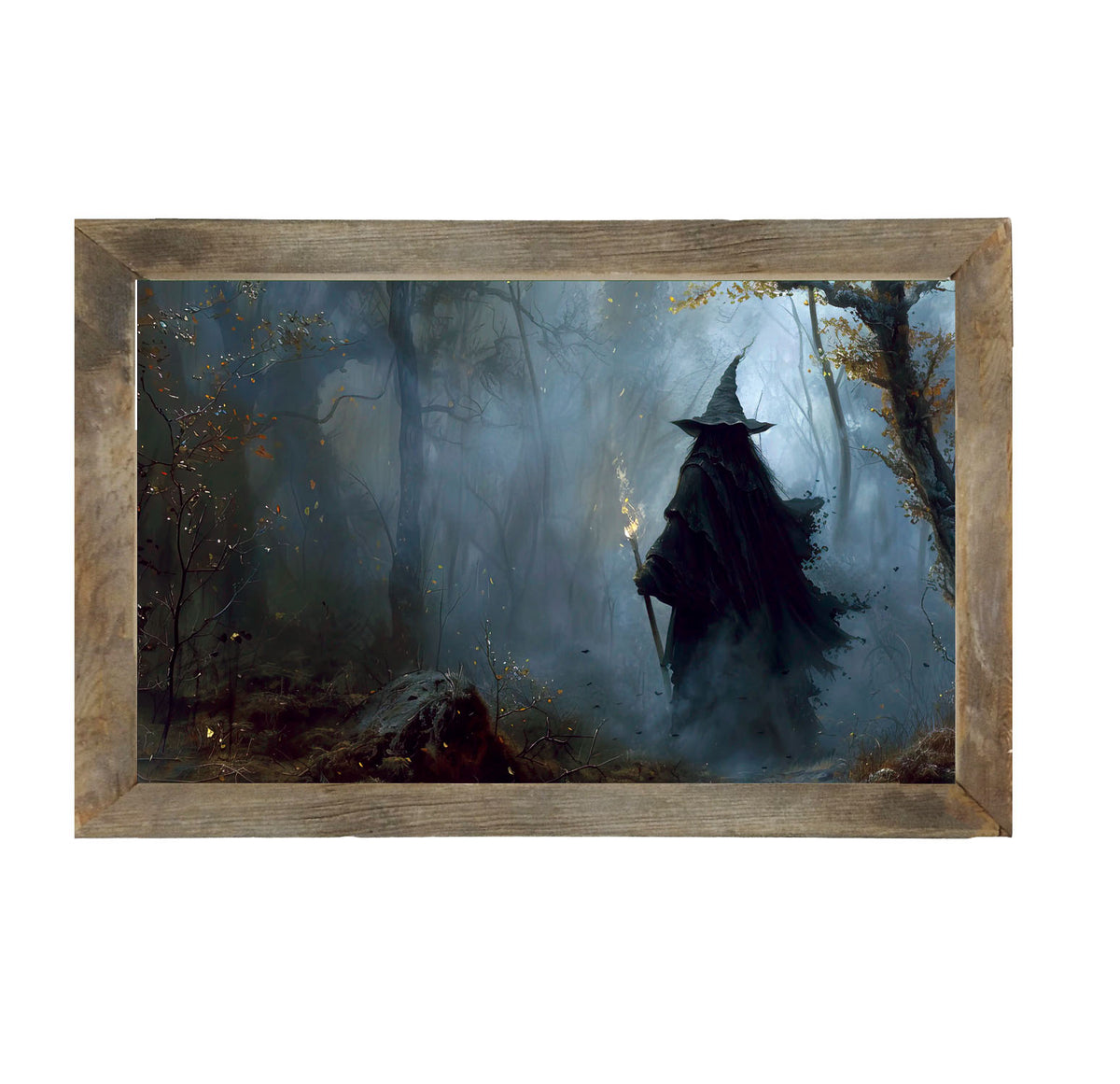Foggy Night Witch - Framed Art