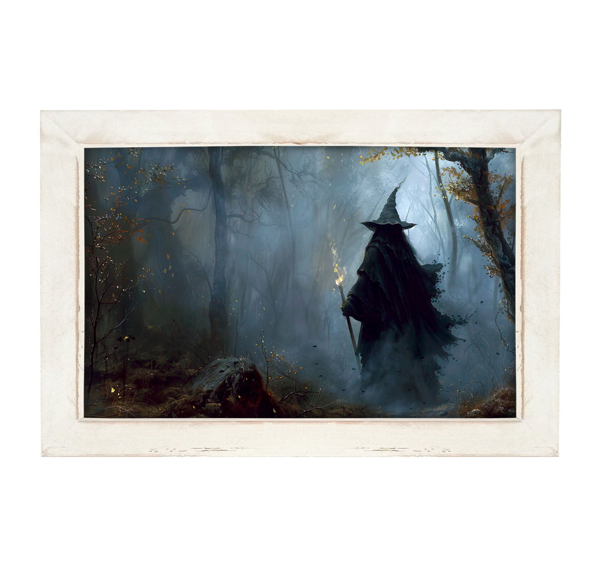 Foggy Night Witch - Framed Art