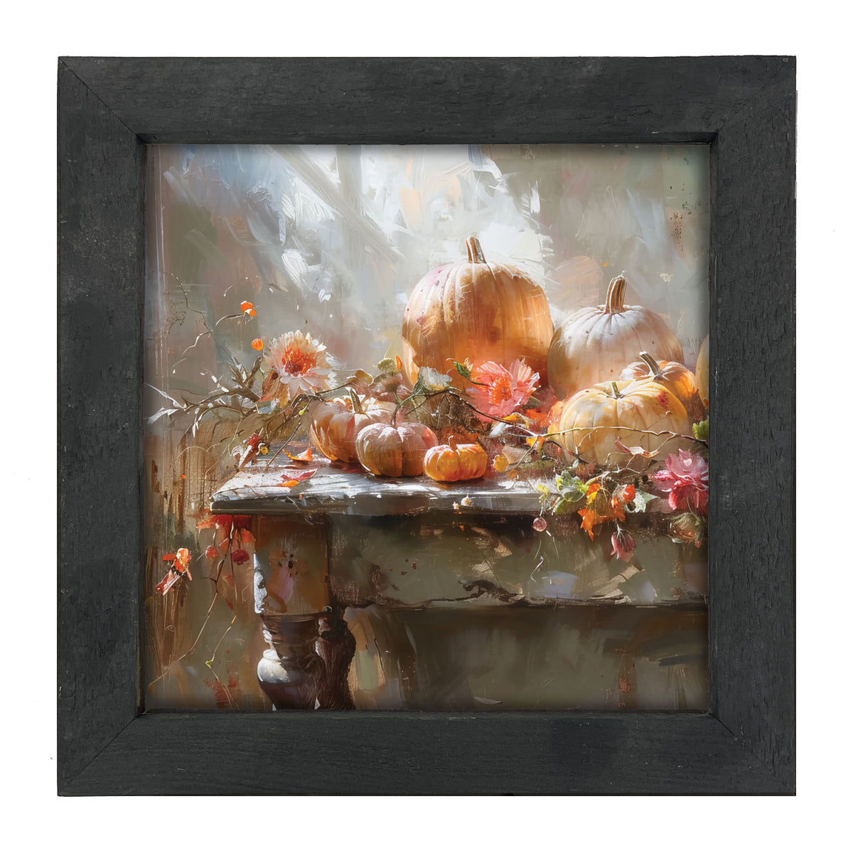 Farm Table Pumpkins - Framed Art