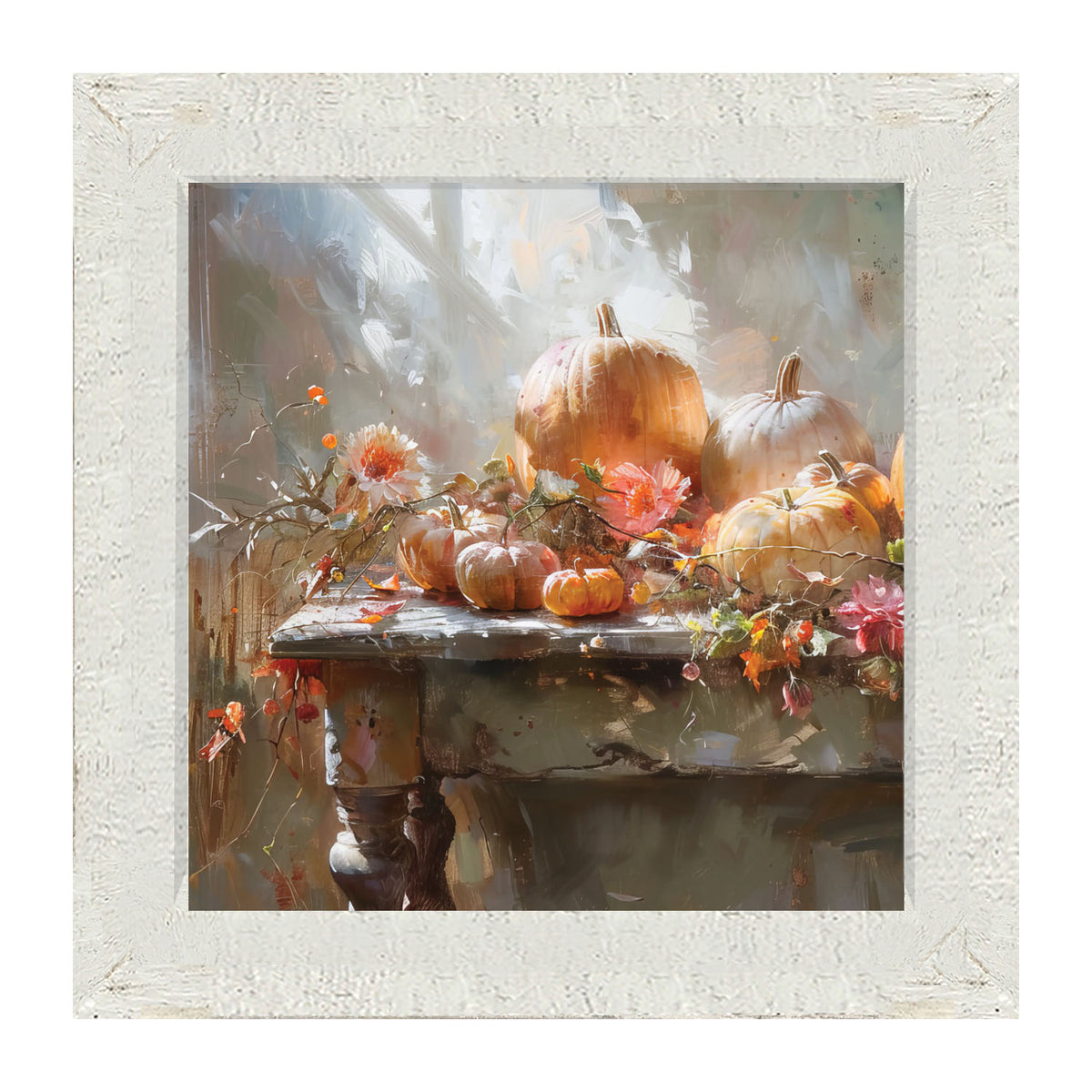 Farm Table Pumpkins - Framed Art