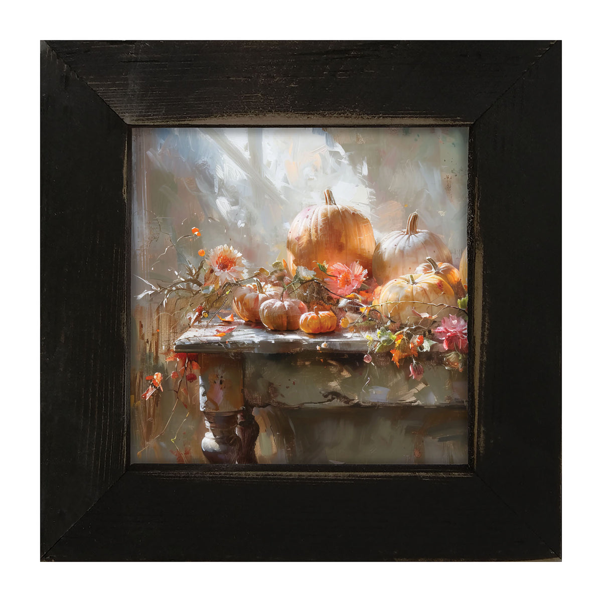 Farm Table Pumpkins - Framed Art