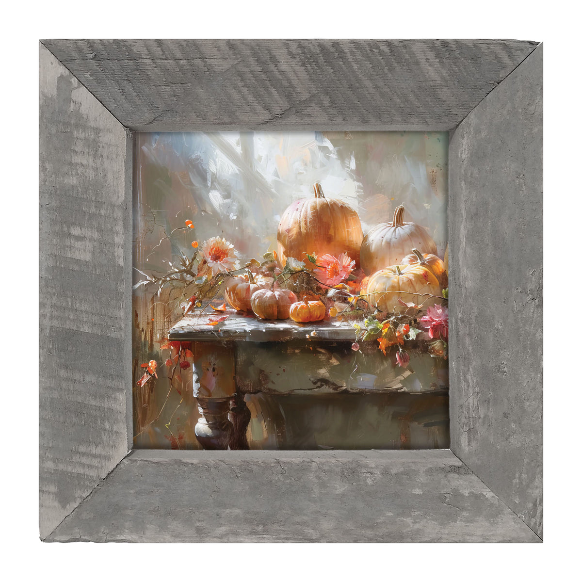 Farm Table Pumpkins - Framed Art