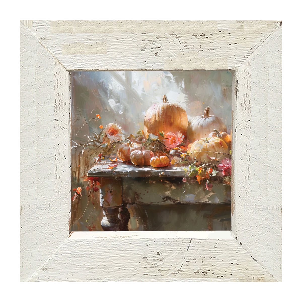 Farm Table Pumpkins - Framed Art