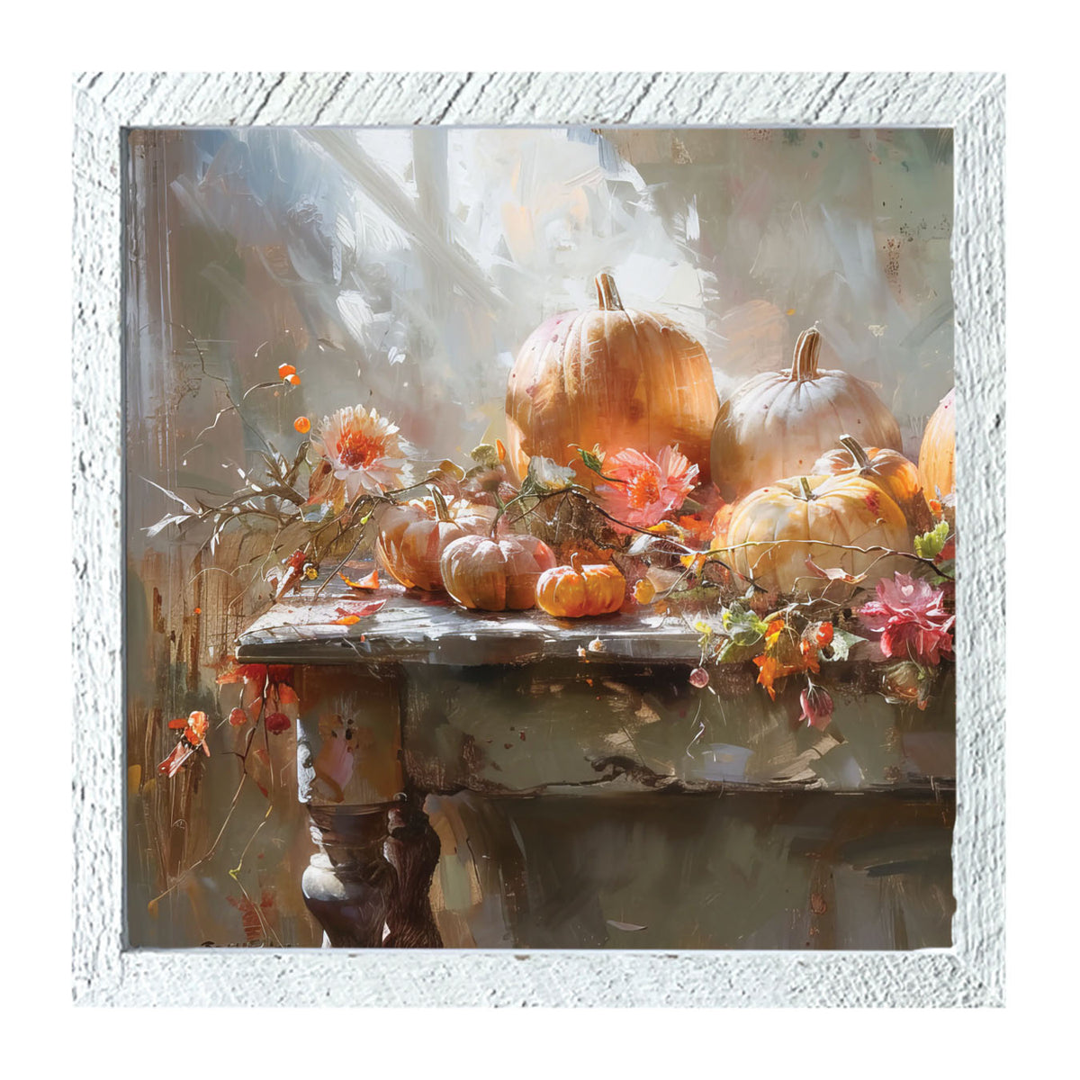 Farm Table Pumpkins - Framed Art