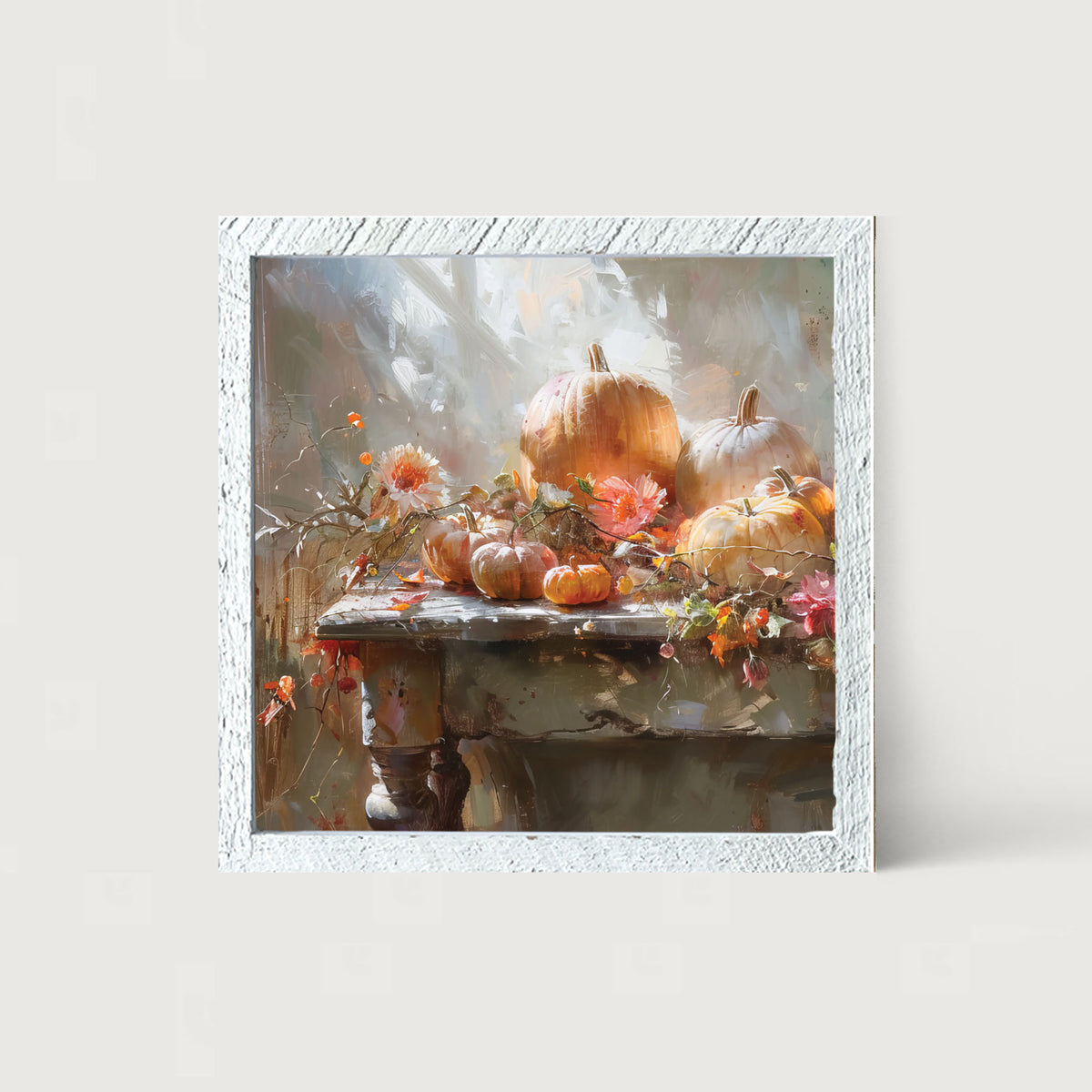 Farm Table Pumpkins - Framed Art