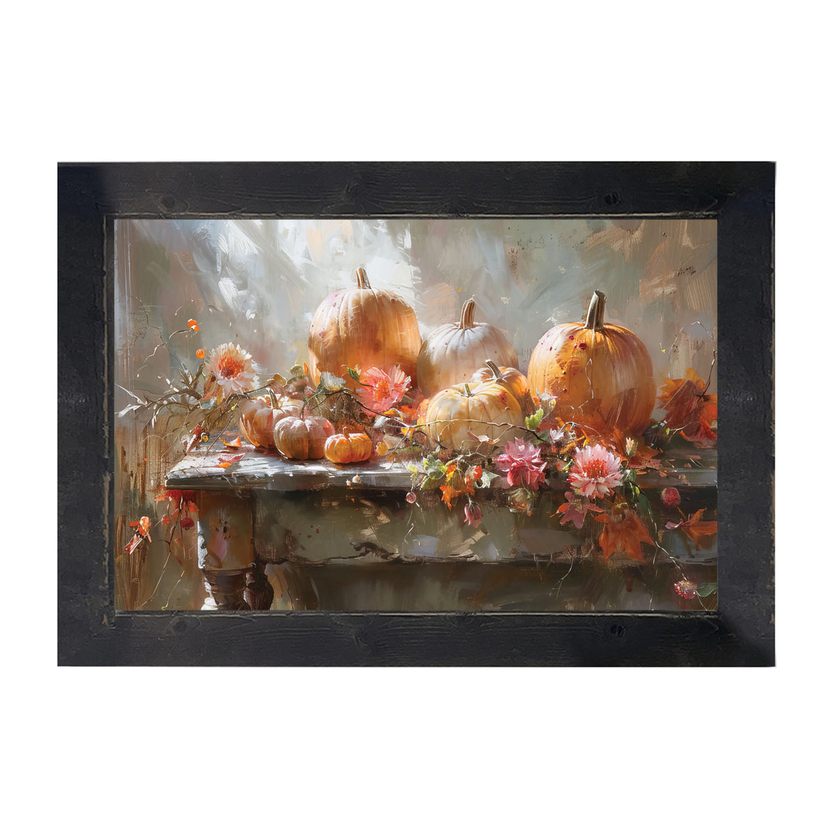 Farm Table Pumpkins - Framed Art