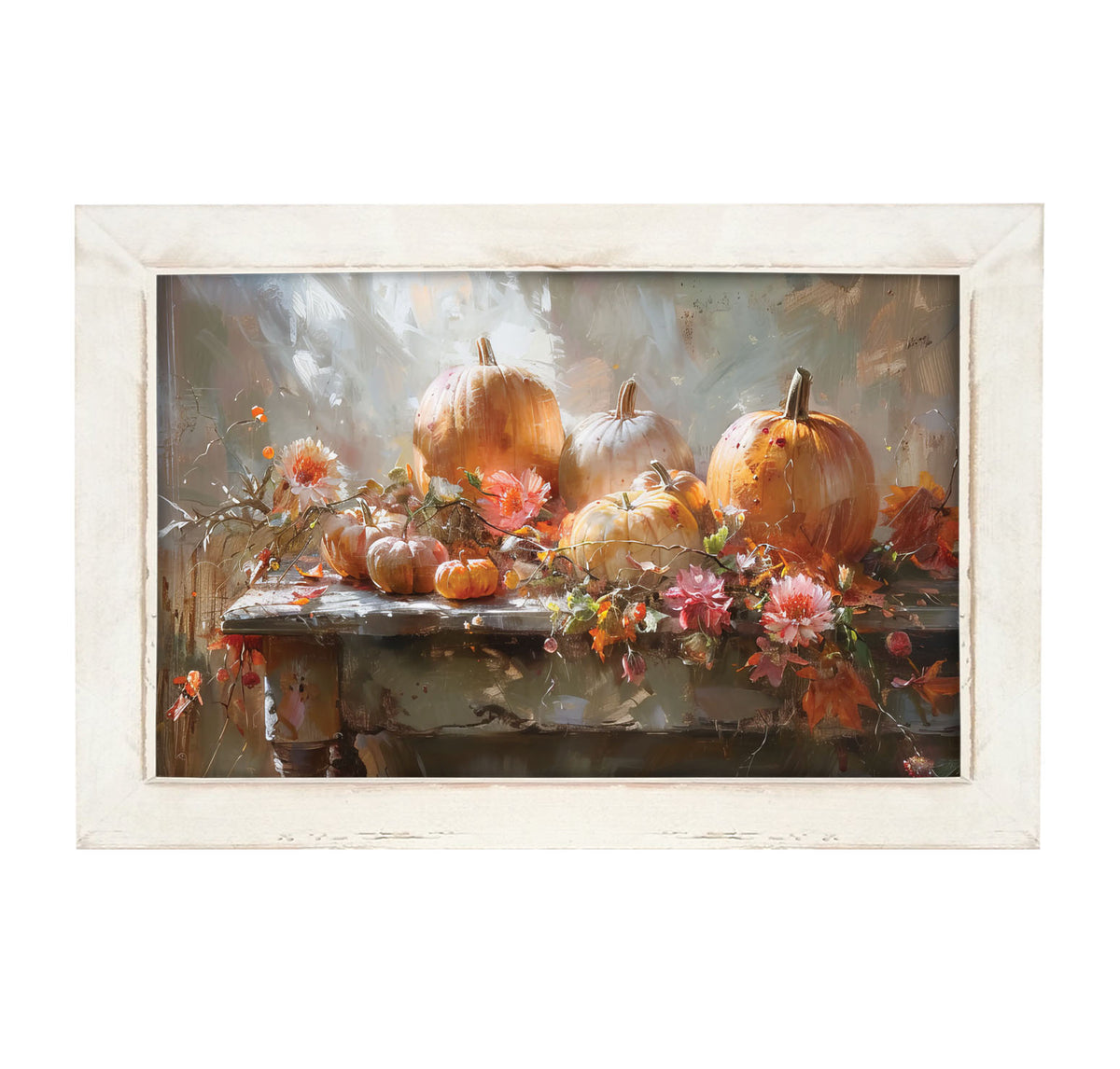 Farm Table Pumpkins - Framed Art