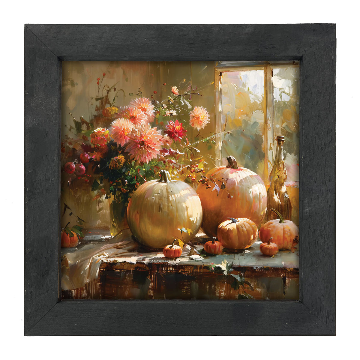 Farm Window Pumpkins - Framed Art