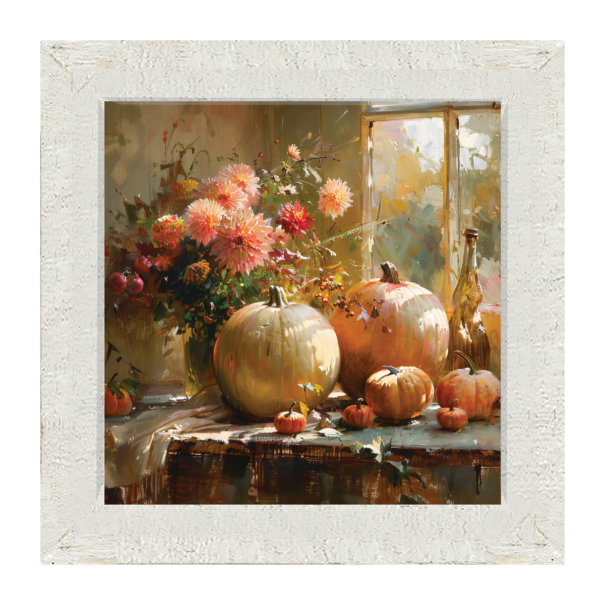 Farm Window Pumpkins - Framed Art