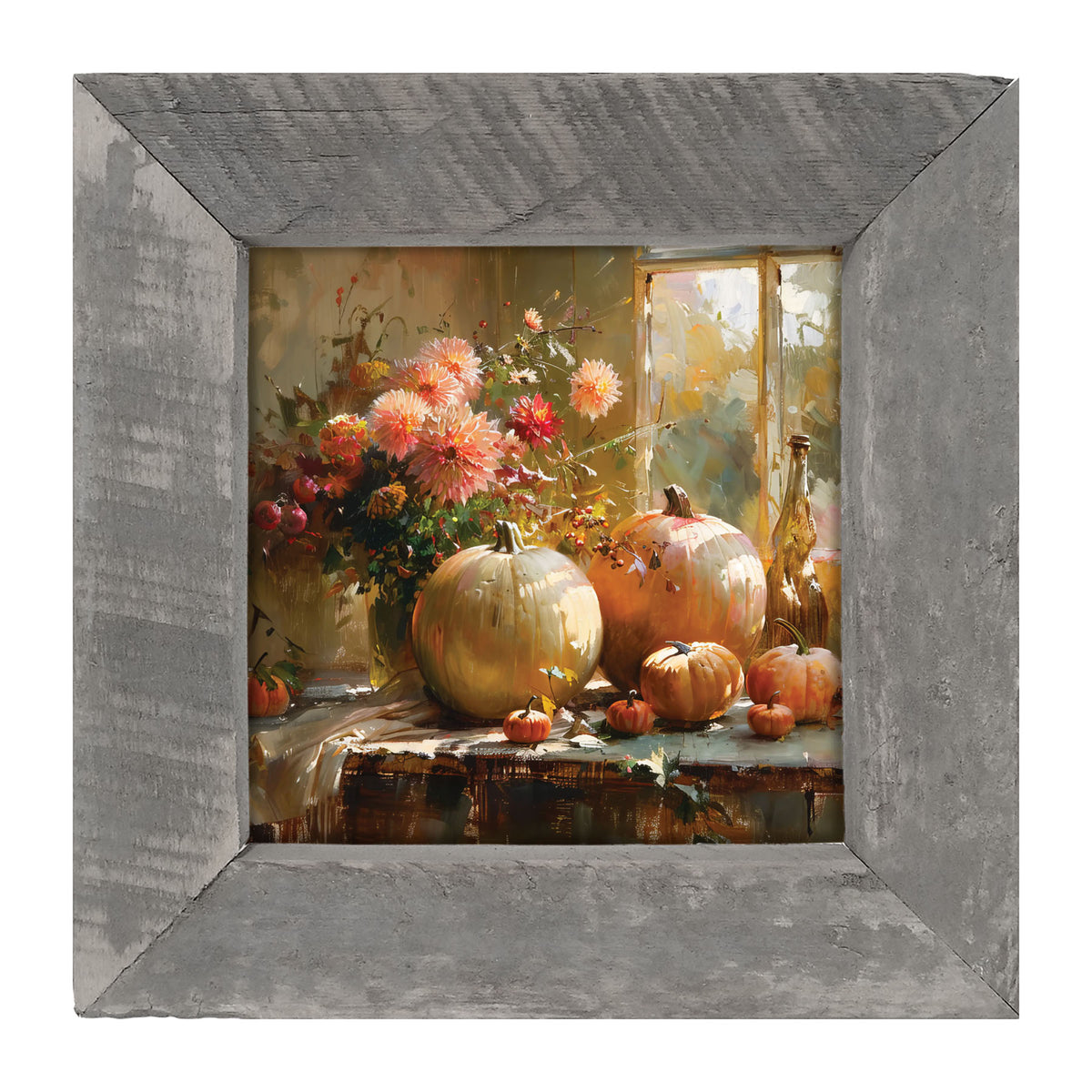 Farm Window Pumpkins - Framed Art