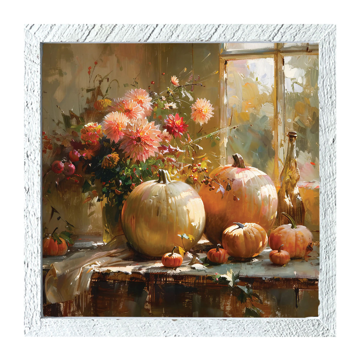 Farm Window Pumpkins - Framed Art