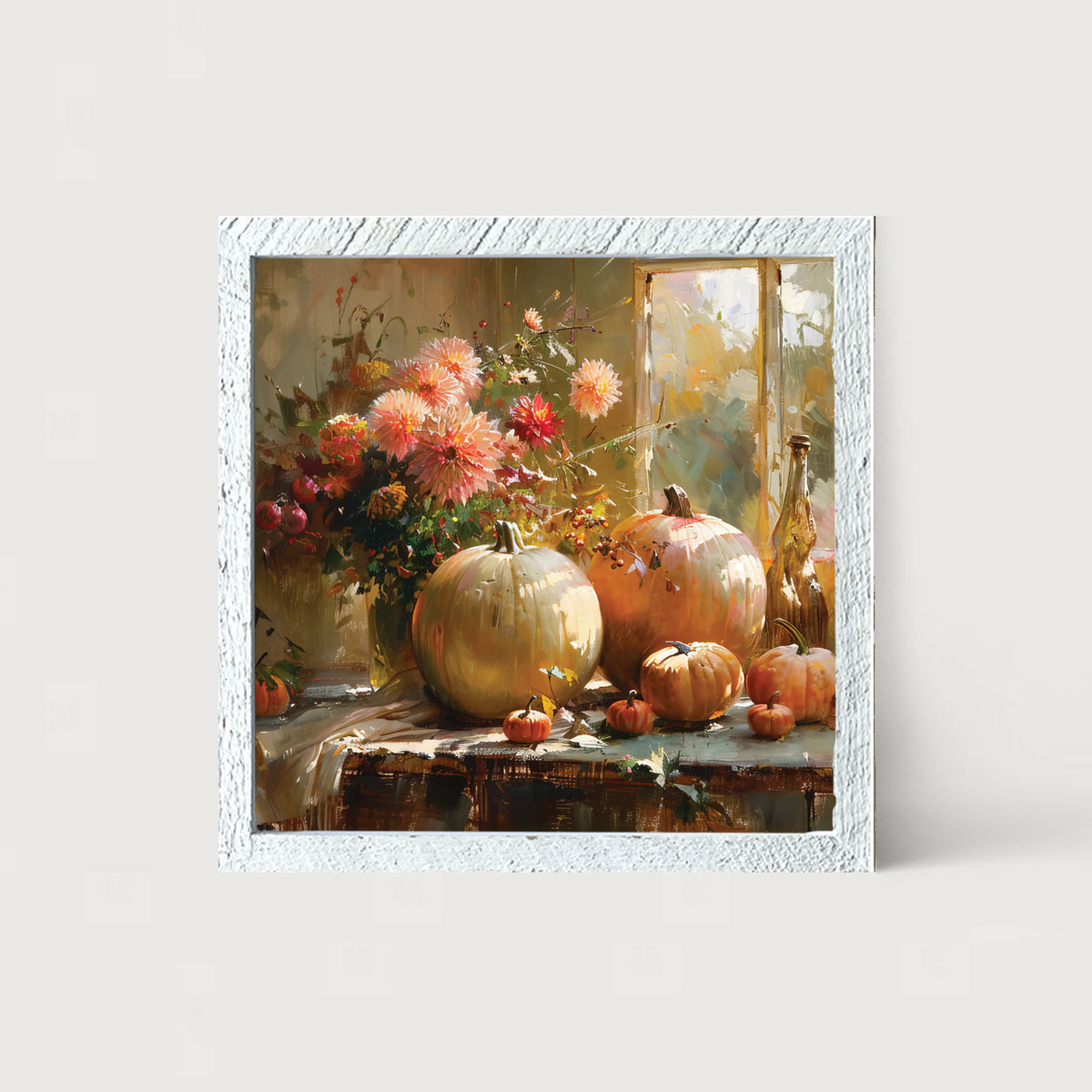 Farm Window Pumpkins - Framed Art