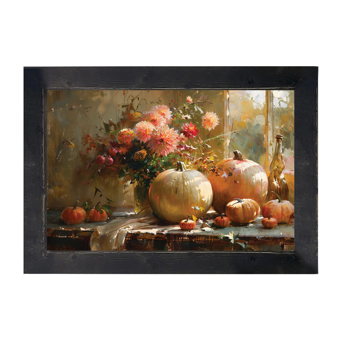 Farm Window Pumpkins - Framed Art