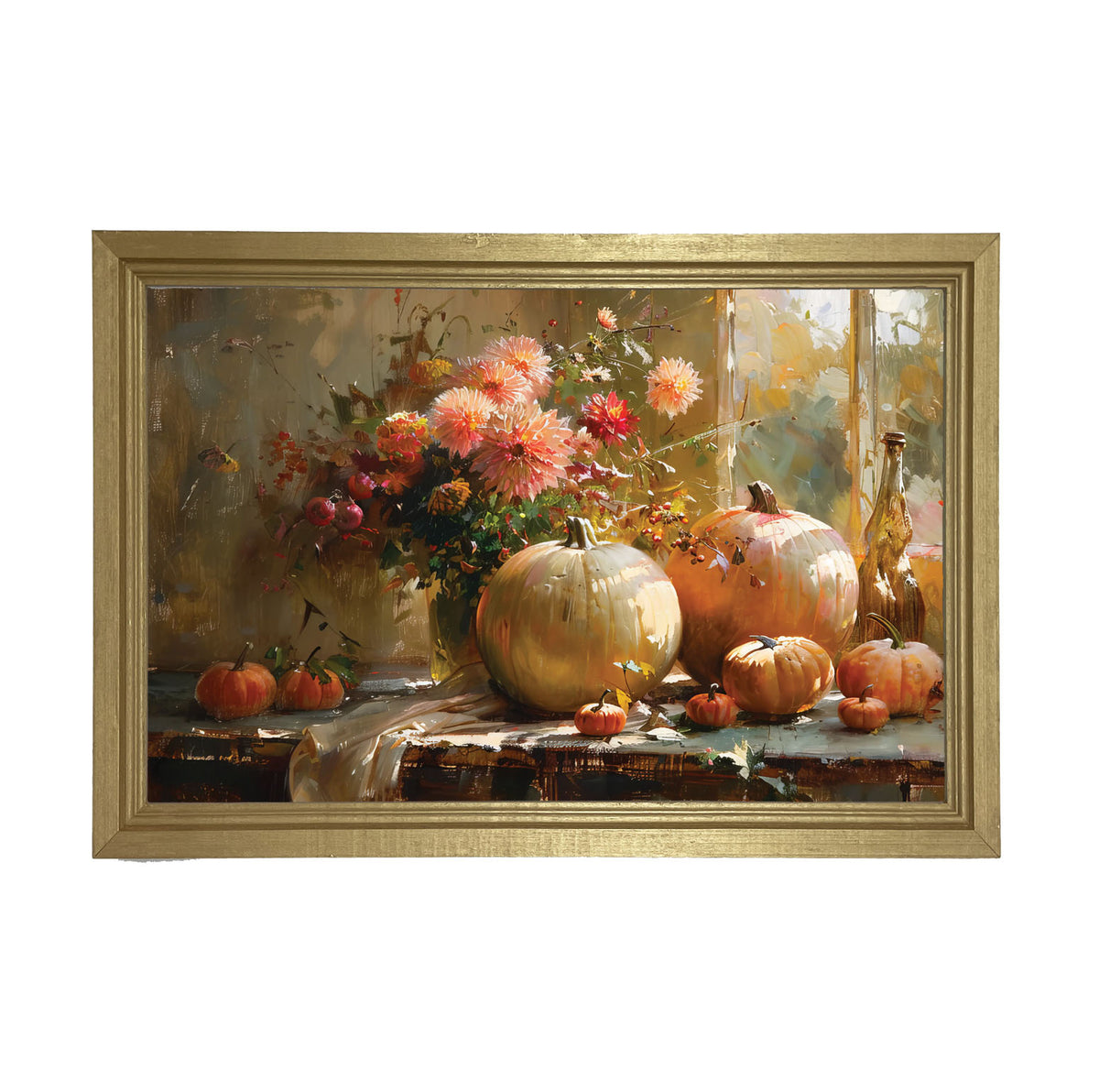 Farm Window Pumpkins - Framed Art