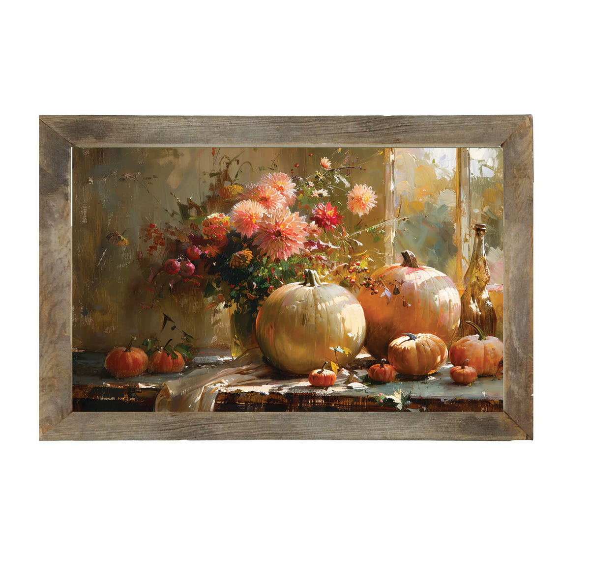 Farm Window Pumpkins - Framed Art