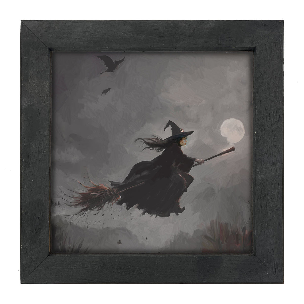 Moonlit Witch - Framed Art