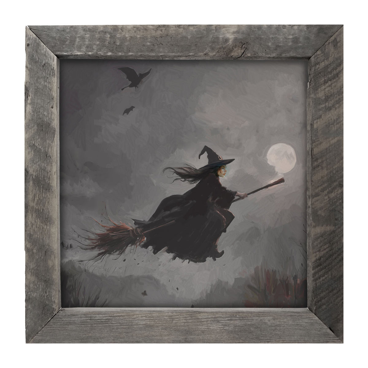 Moonlit Witch - Framed Art