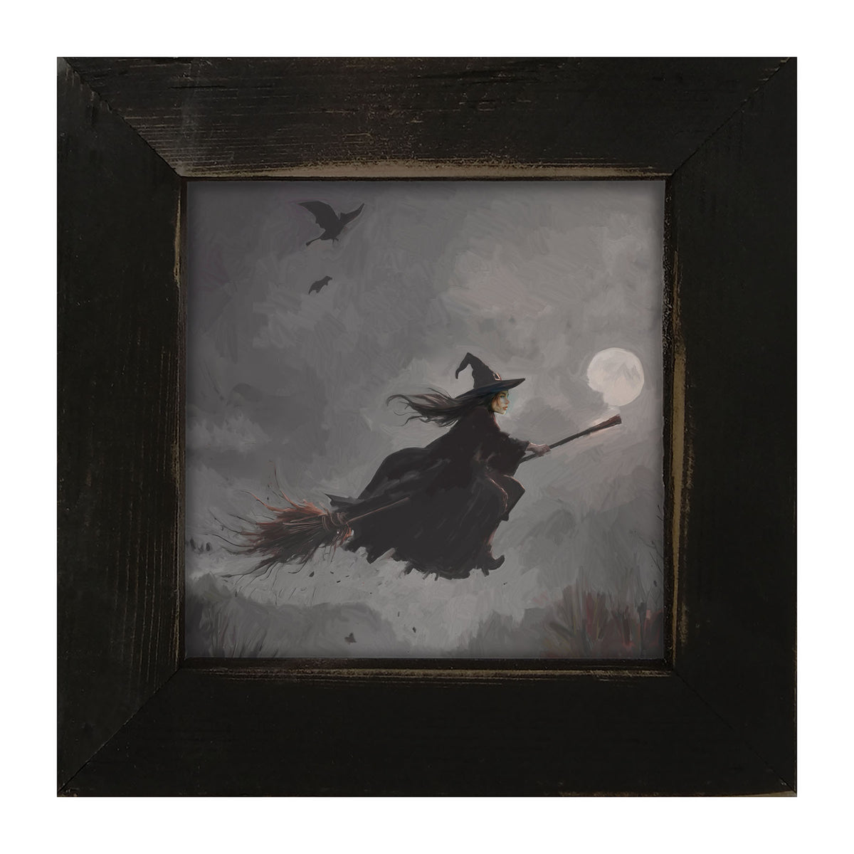 Moonlit Witch - Framed Art