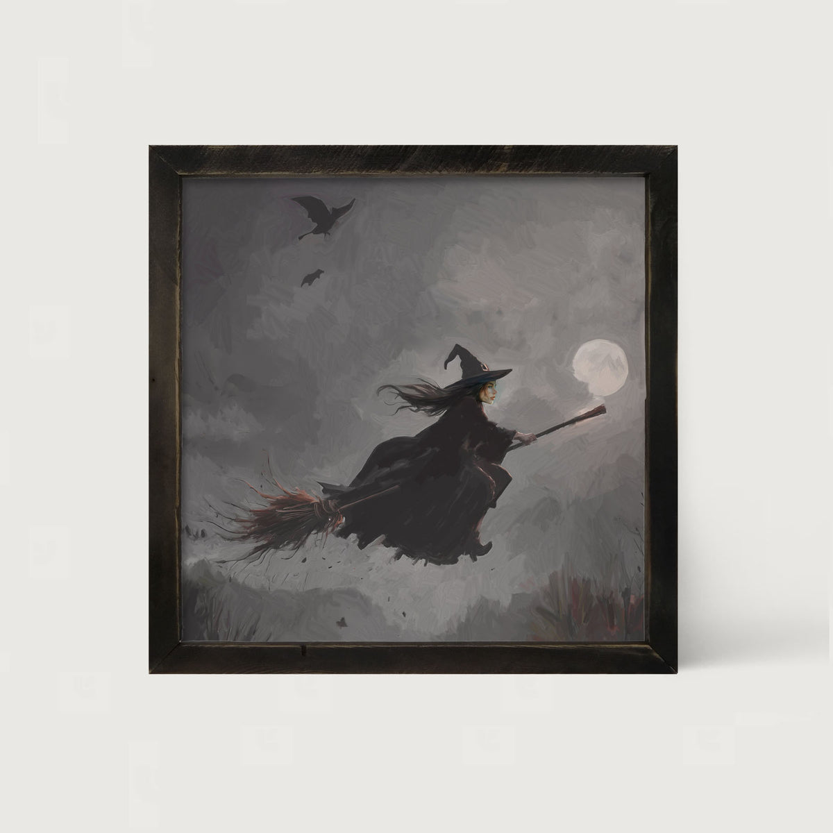 Moonlit Witch - Framed Art