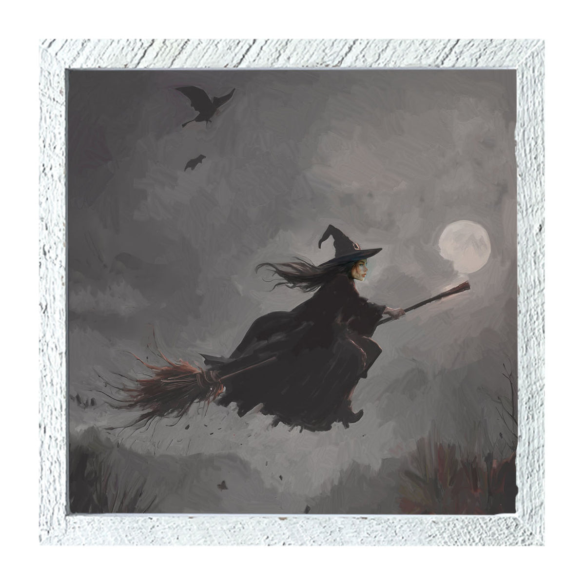 Moonlit Witch - Framed Art