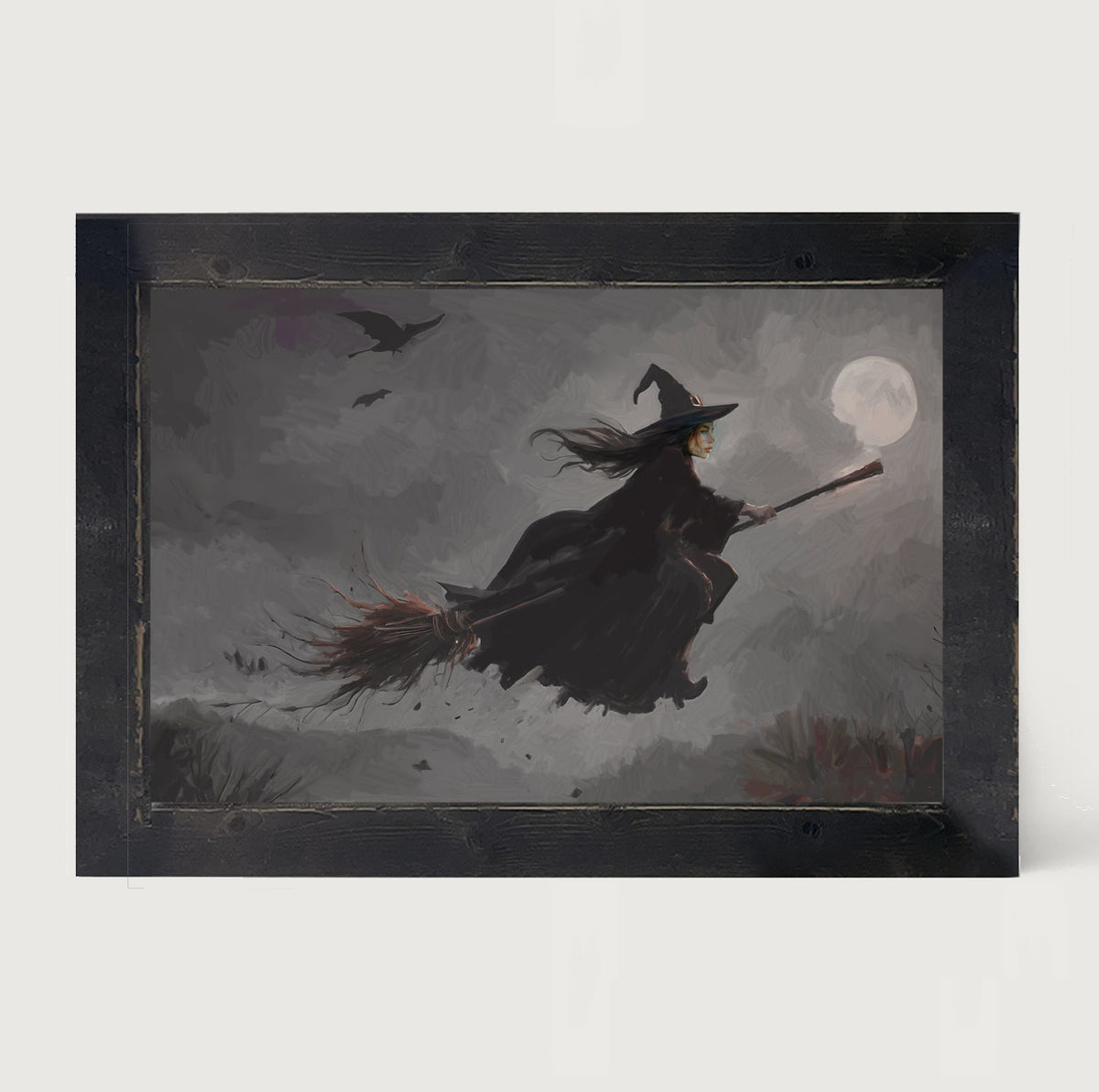Moonlit Witch - Framed Art