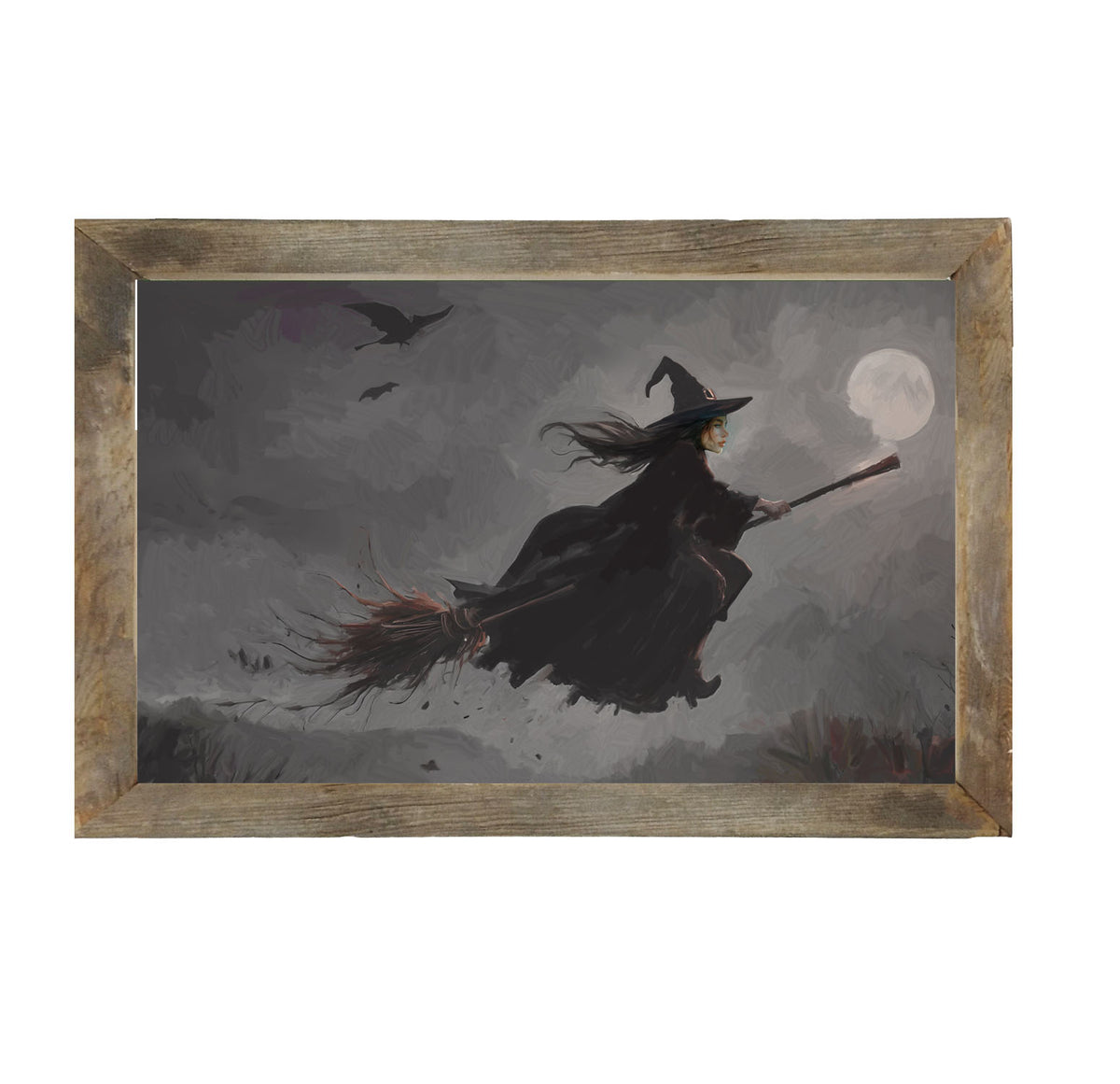 Moonlit Witch - Framed Art