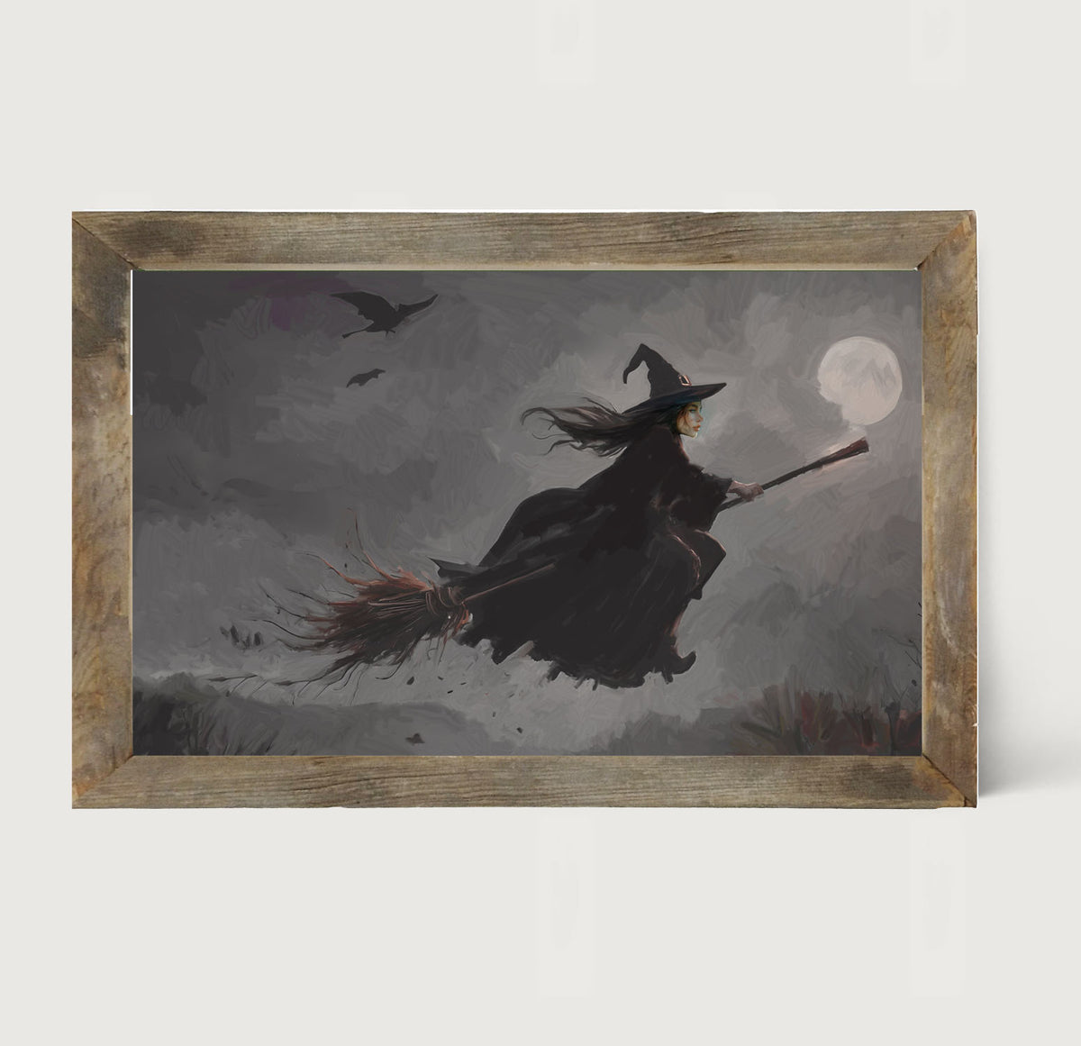 Moonlit Witch - Framed Art