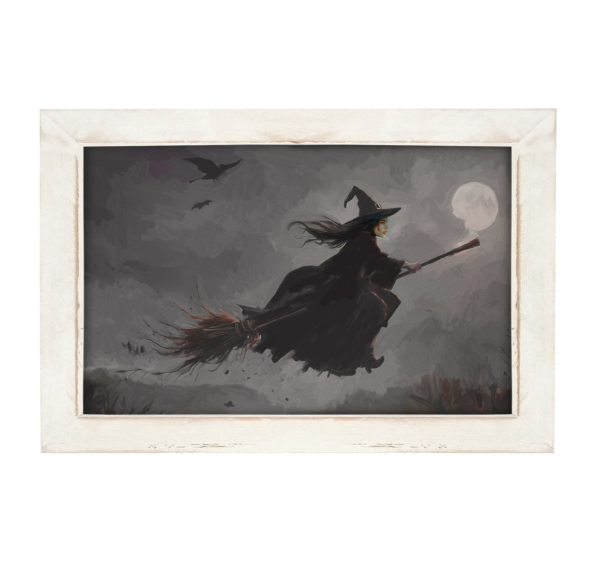 Moonlit Witch - Framed Art