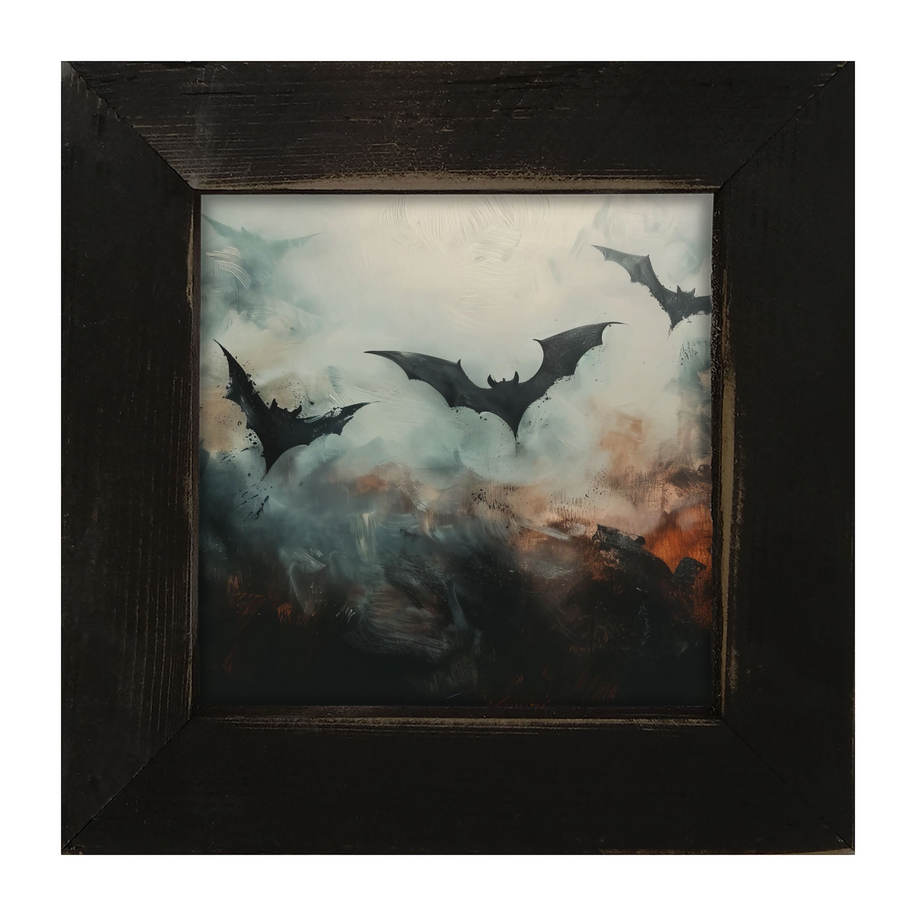 Bats in the moonlight - Framed Art