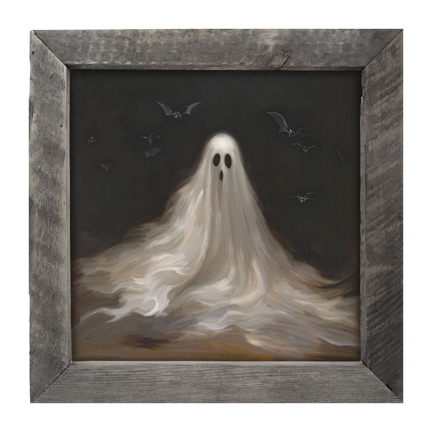 Ghost with Bats - Framed art
