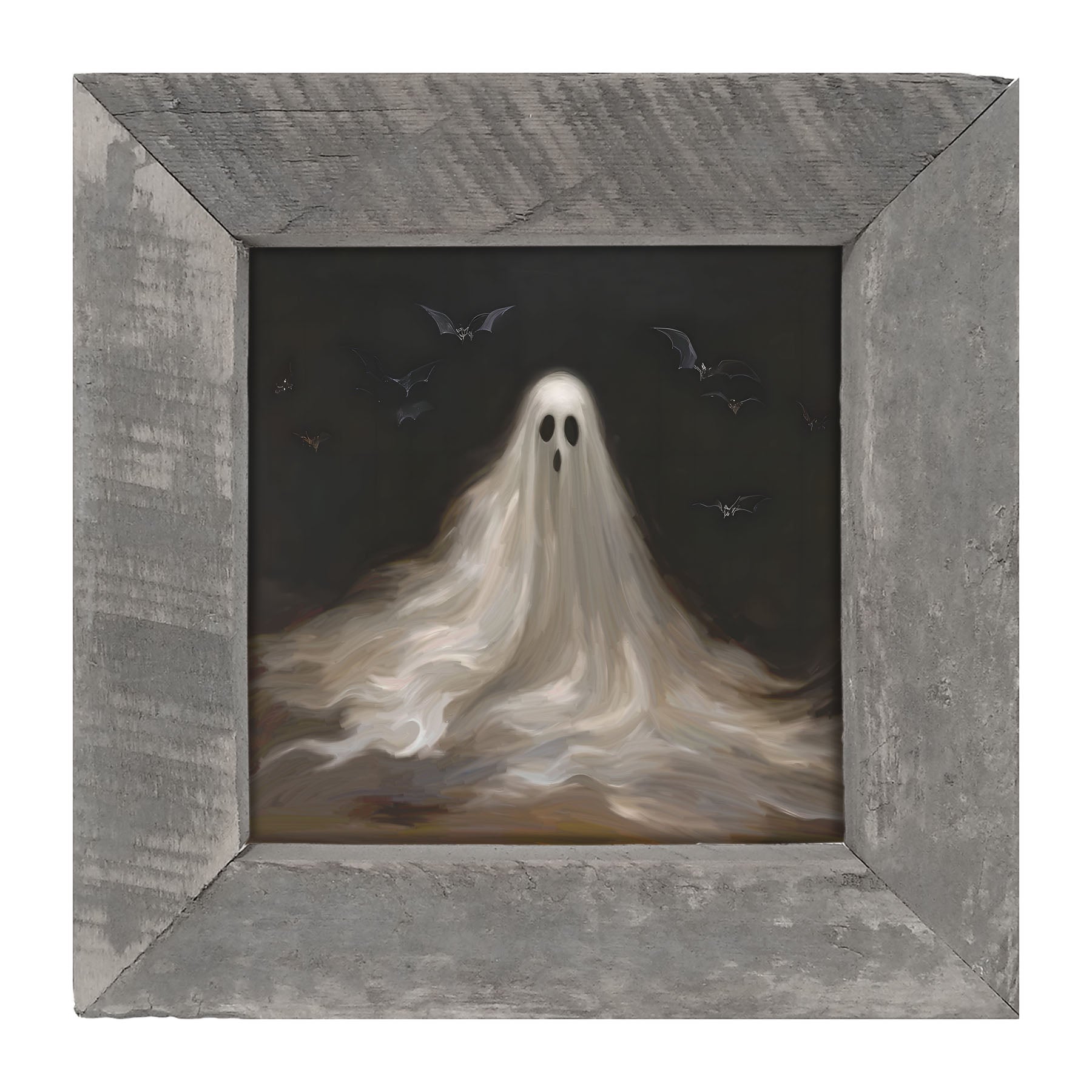 Ghost with Bats - Framed art