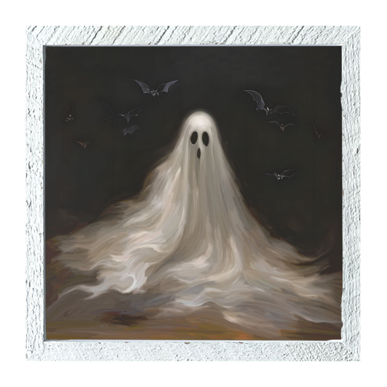 Ghost with Bats - Framed art