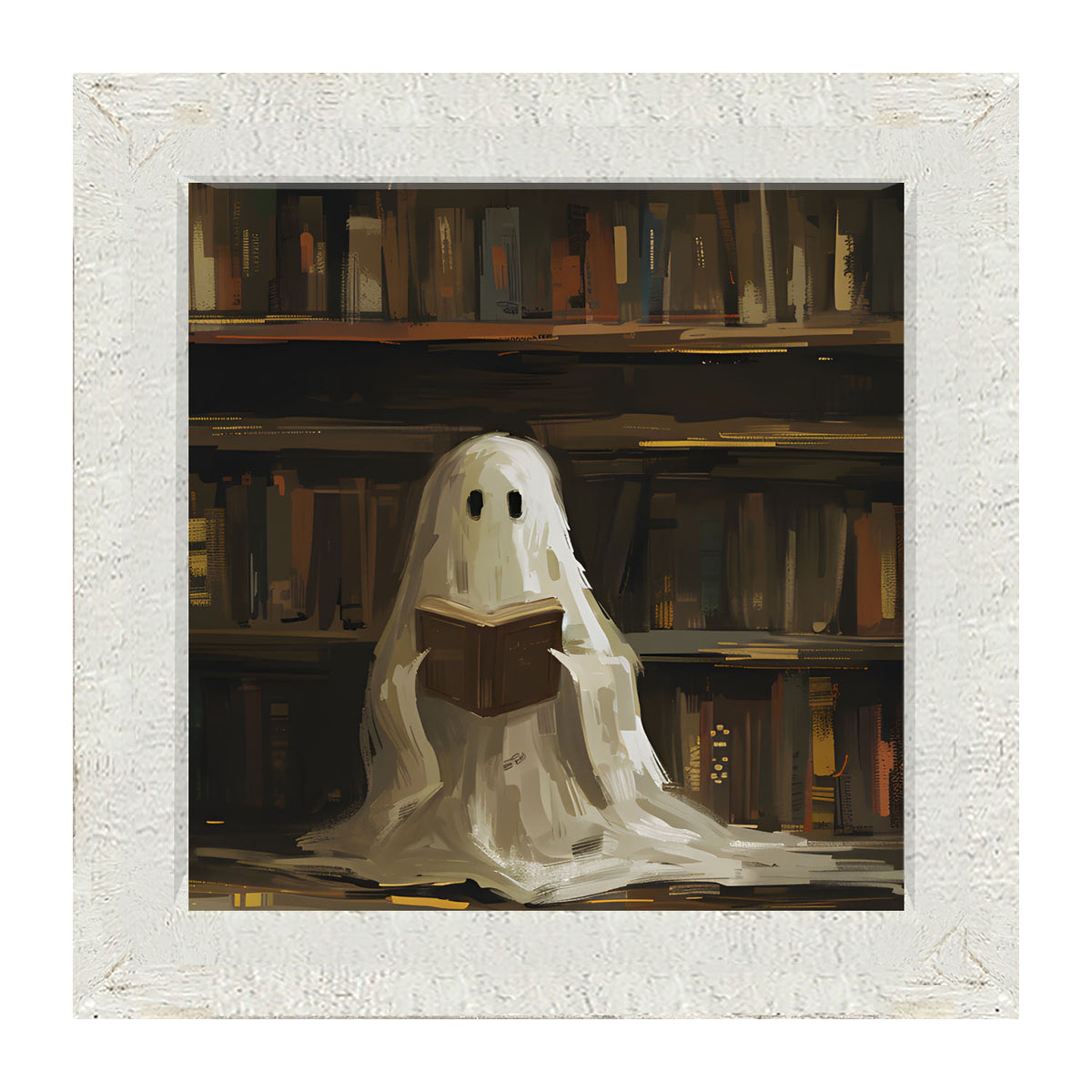 Library Ghost - Framed art
