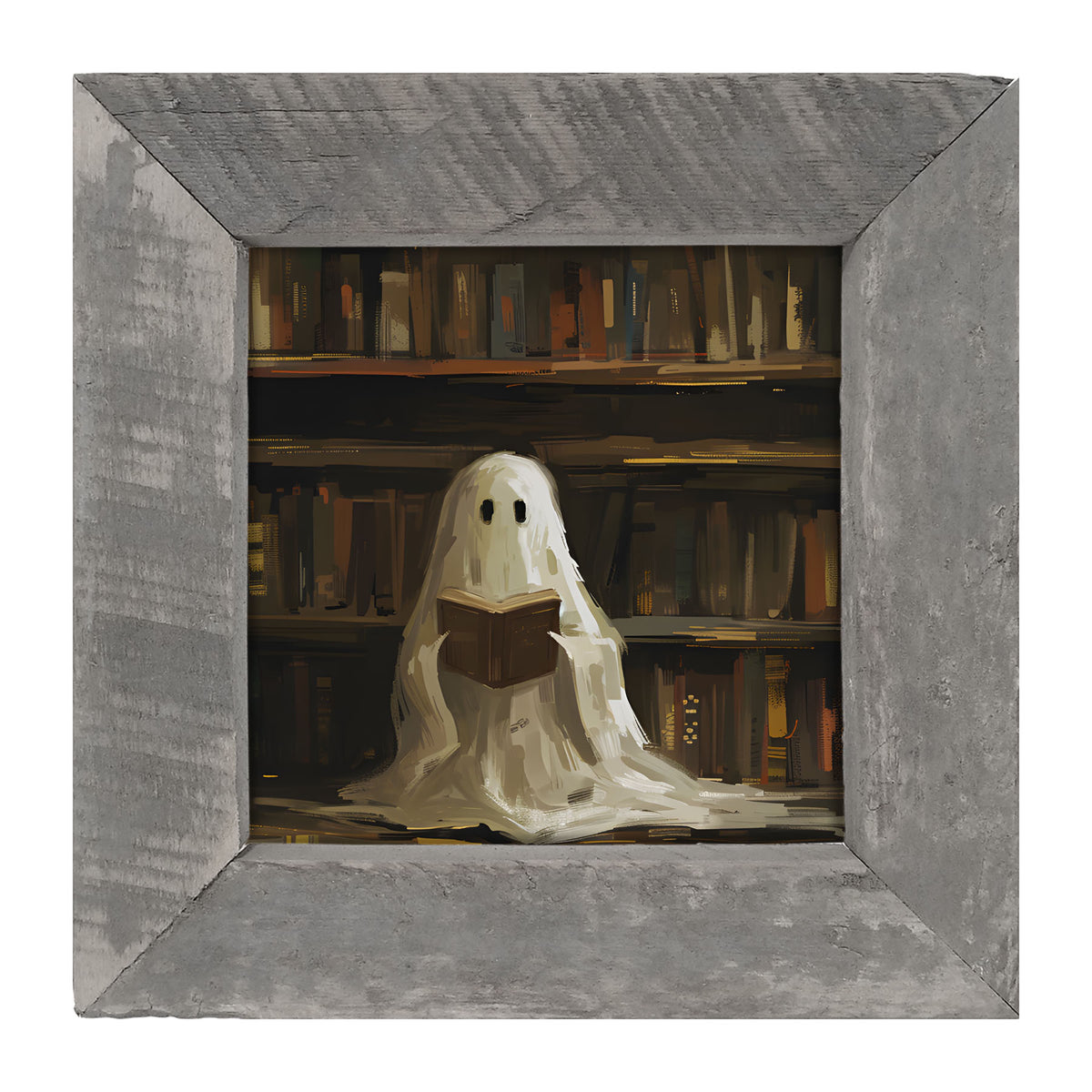 Library Ghost - Framed art