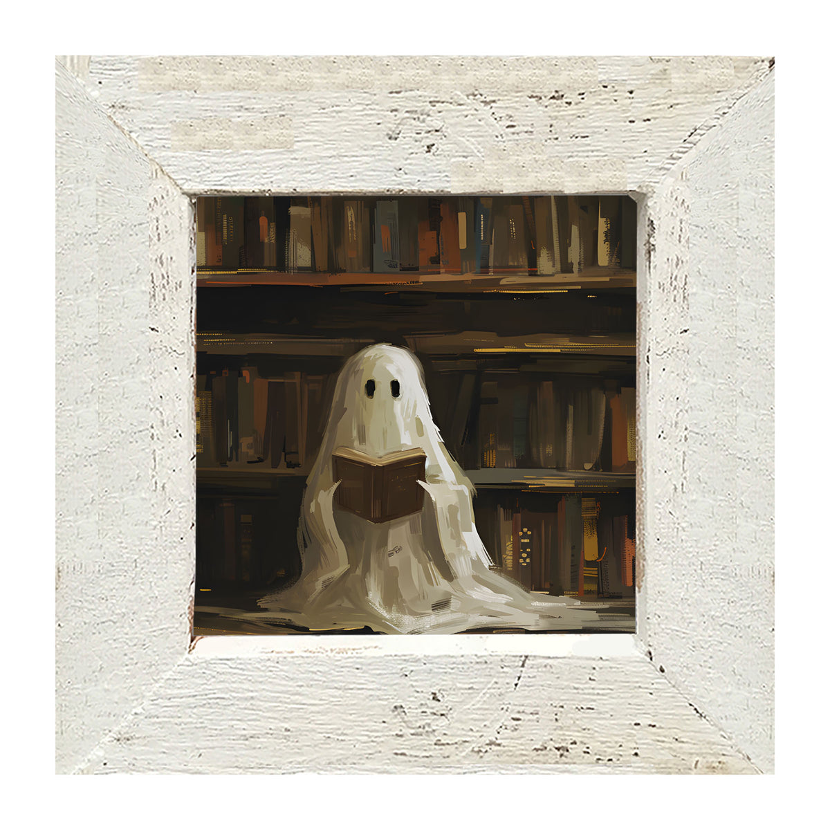 Library Ghost - Framed art