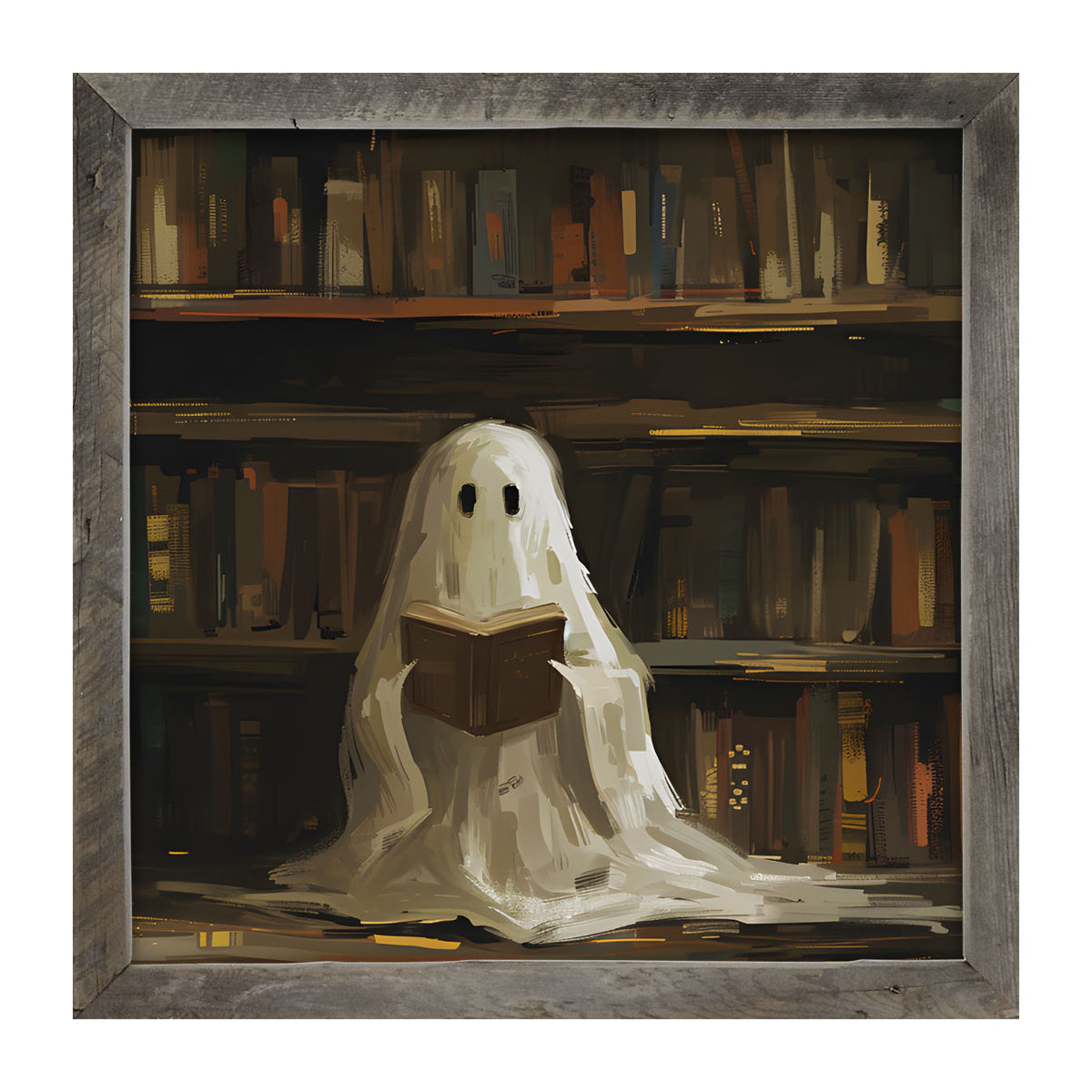 Library Ghost - Framed art