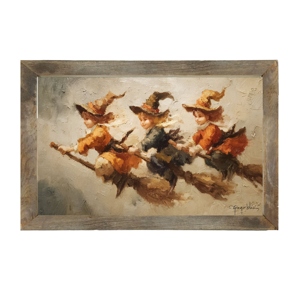 Three Witchy Children - Framed Art