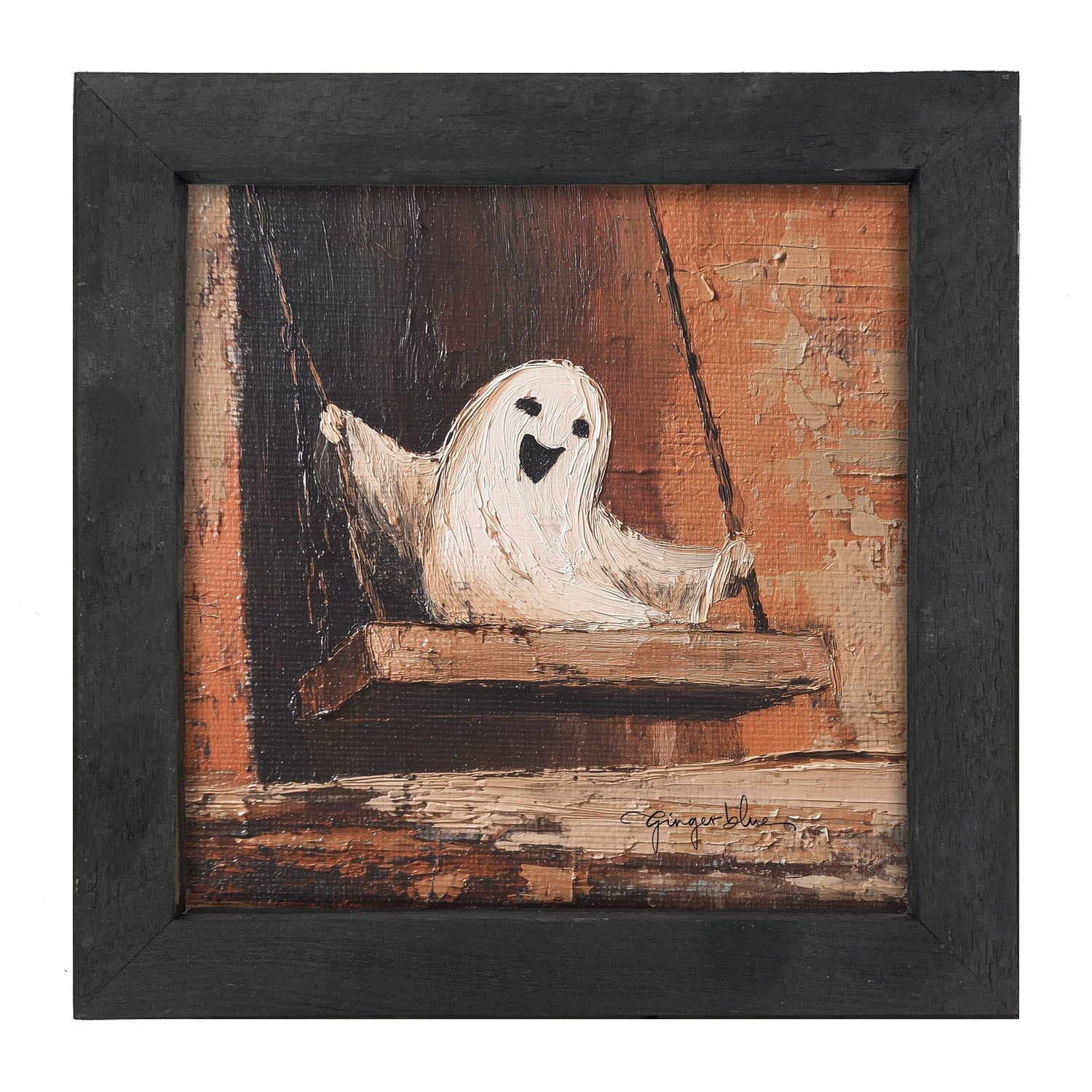 Ghost Enjoying a Swing - Framed Art