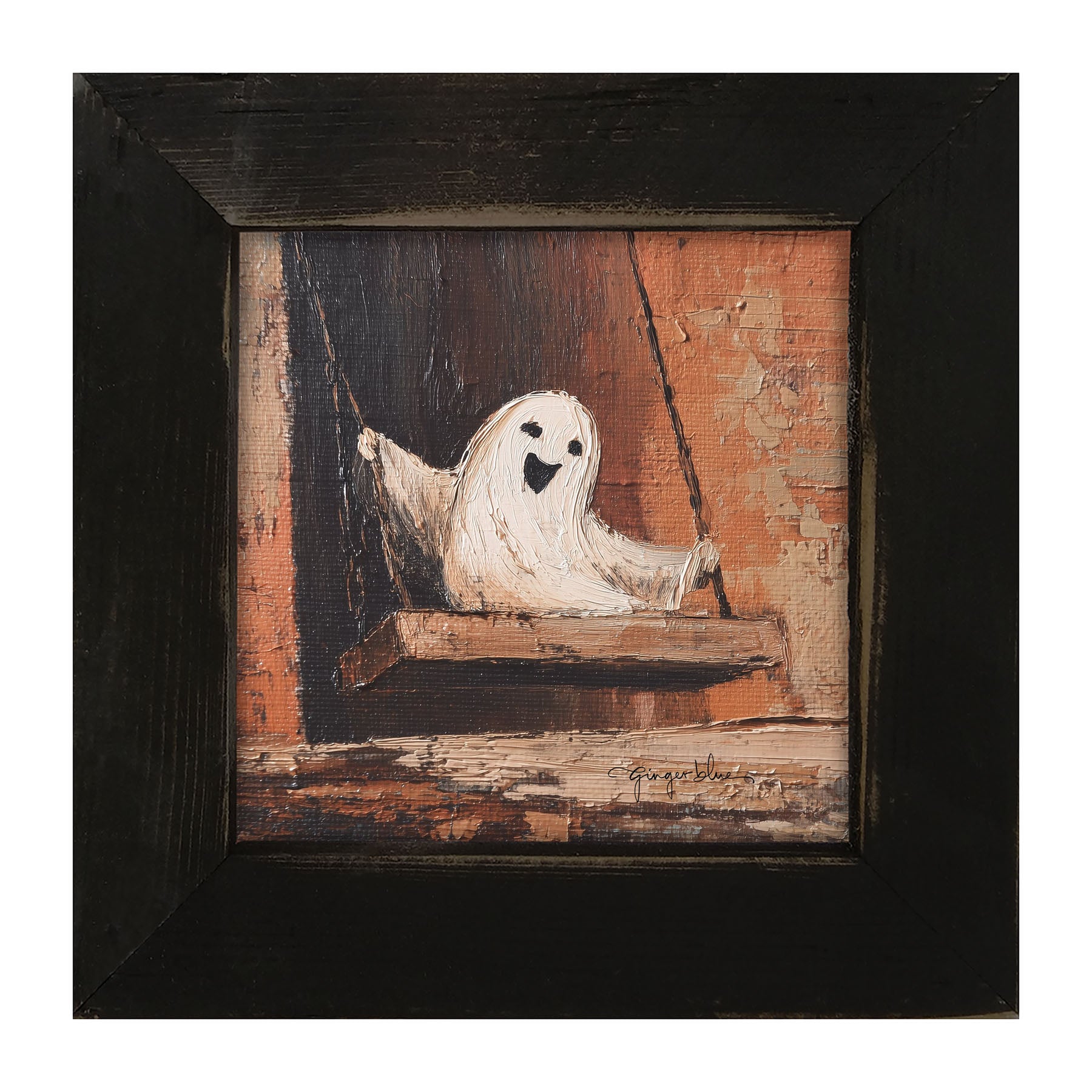 Ghost Enjoying a Swing - Framed Art