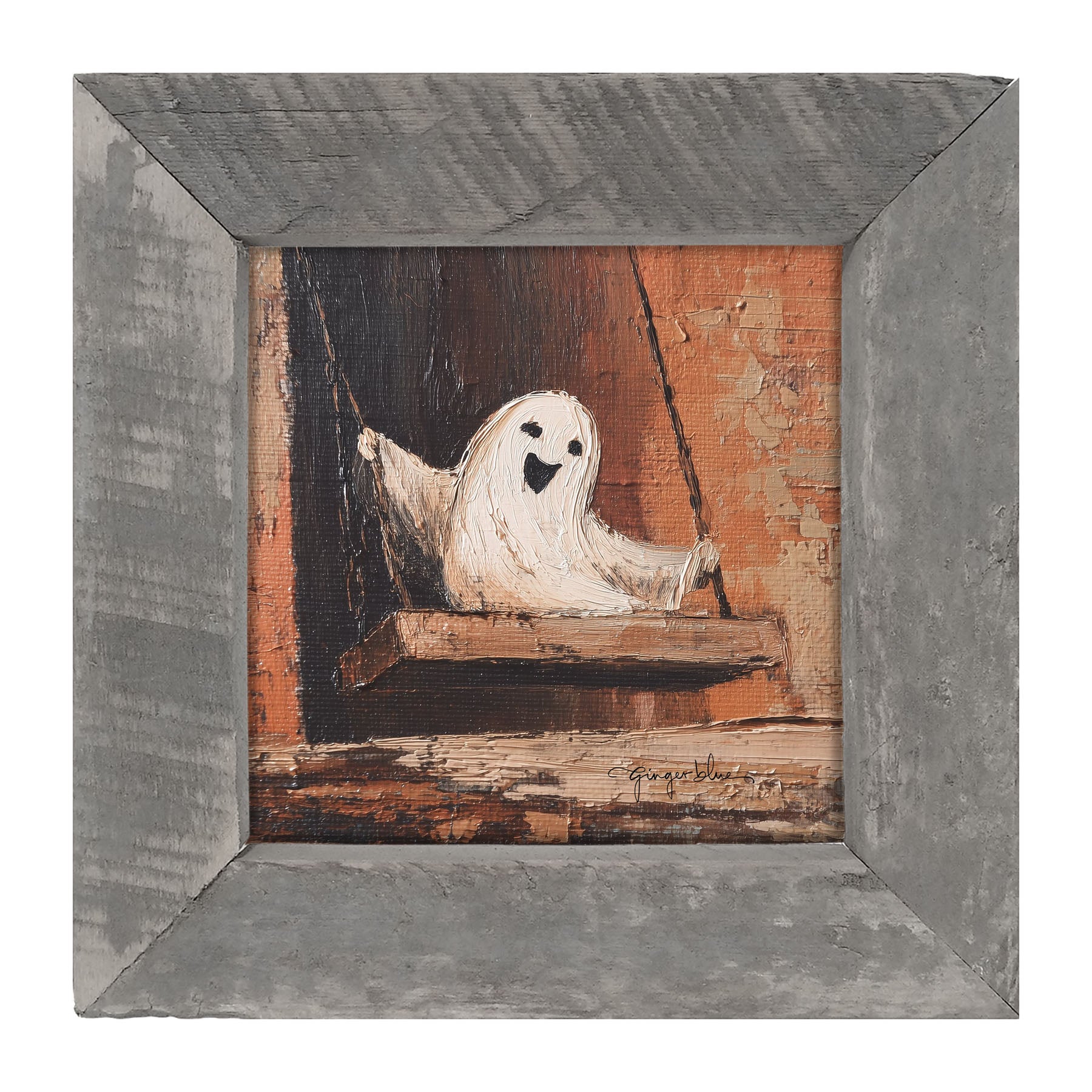 Ghost Enjoying a Swing - Framed Art
