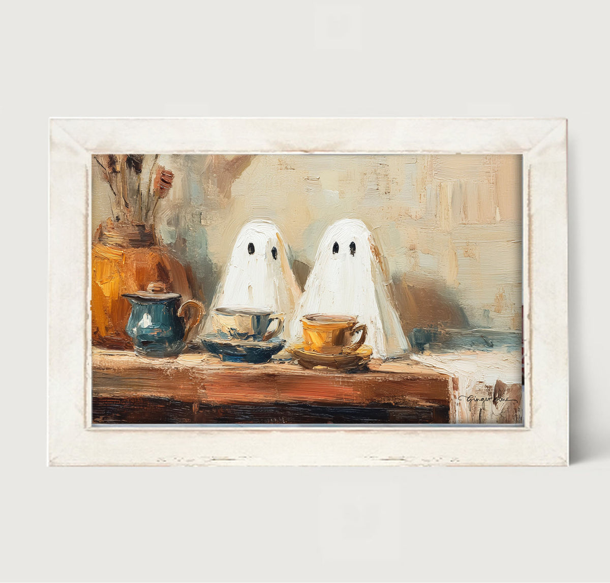 Ghosts Enjoying Tea