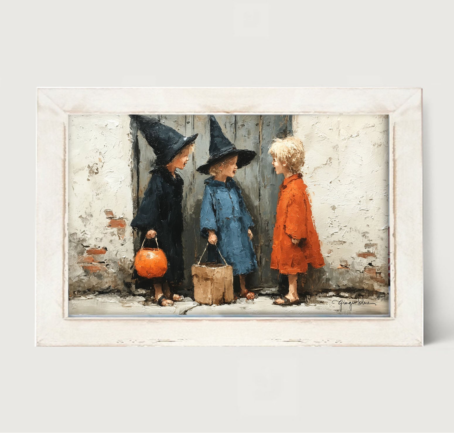 Children on Halloween Night