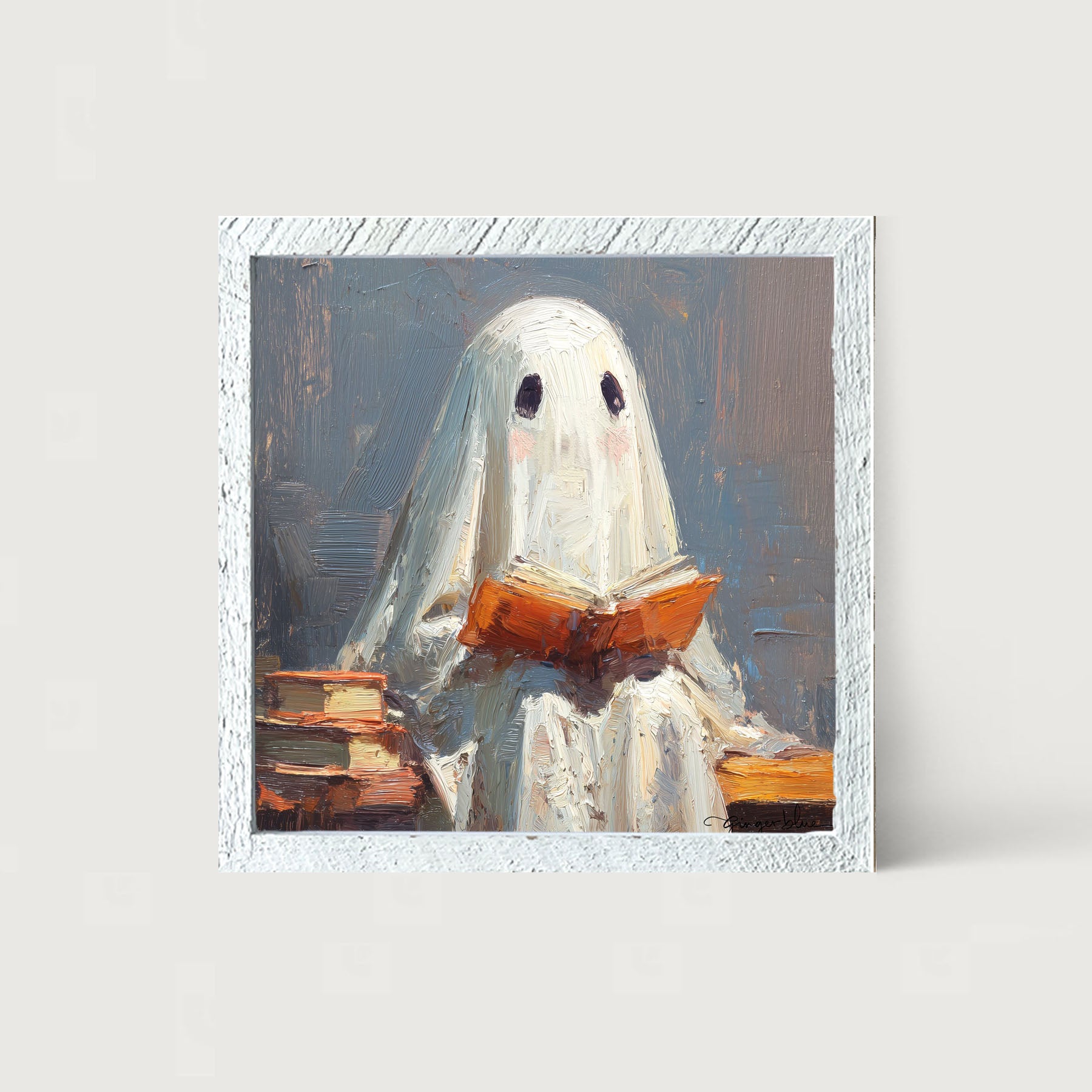Ghost Reading a Book