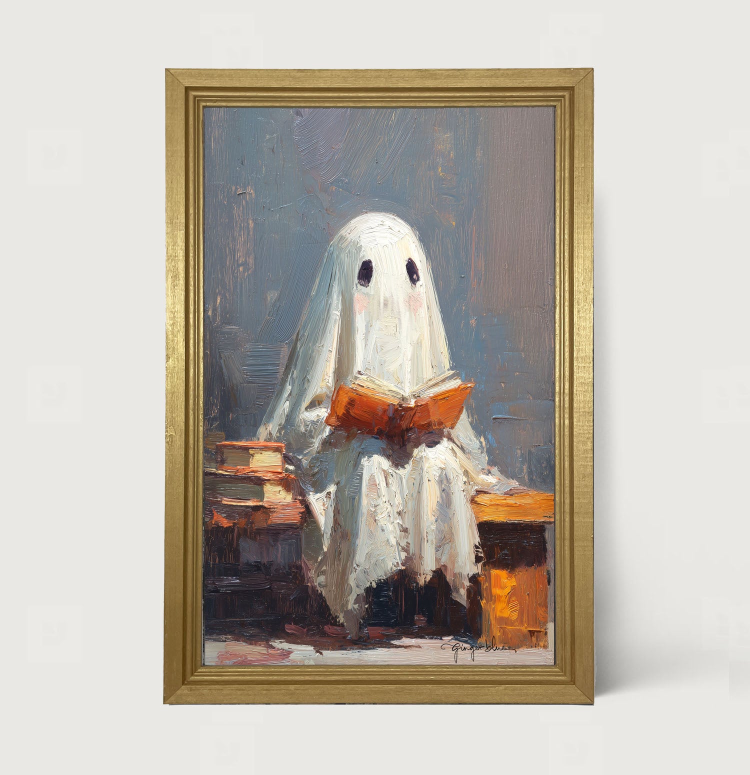 Ghost Reading a Book