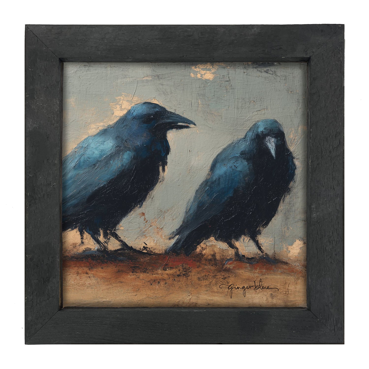 Two Crows - Framed Art